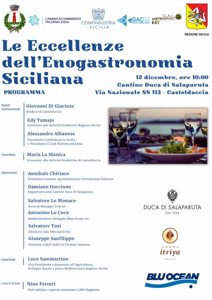 A Casteldaccia un distretto di eccellenze enogastronomiche siciliane: la pasta, il vino ed il pescato